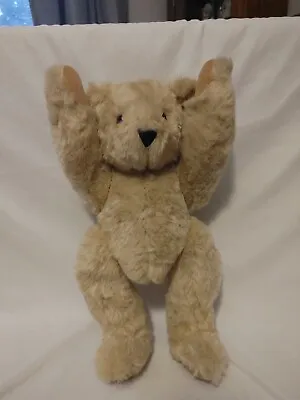 The Vermont Teddy Bear Company Vintage 1992 Plush 16  Jointed Bear Tan Excellent • $9.99