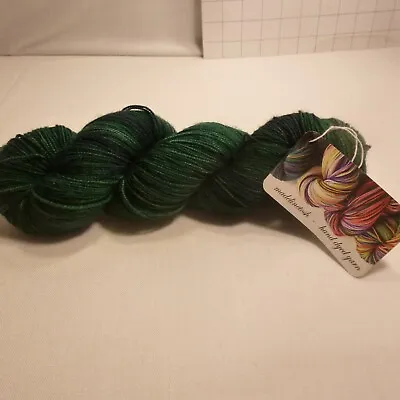 Madelinetosh -hand Dyed Sock Yarn Color-malachite 100% Superwash Merino Wool • $25.99