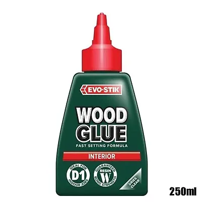 1 X EVO-STIK Wood Glue Interior 250ml Fast Setting Adhesive • $19.34