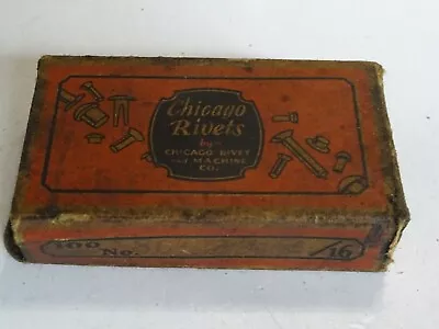 Vintage Chicago Rivets Cardboard Box Chicago Rivet & Machine Co. • $10