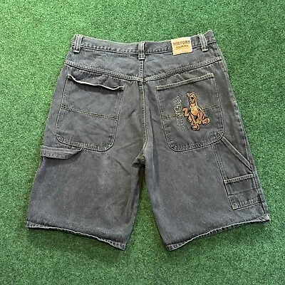 Vintage Iceberg History Scooby Doo Jean Shorts Size 42 Denim Jorts Black Skater • $59.99