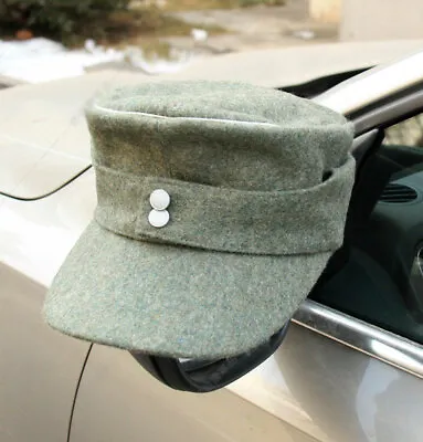 WWII German M43 Wool Field Cap Officers Hat Mountain Cap Size L • $13.48