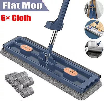 16  Large Flat Mop 360° Rotating Magic Self Wringing Mop For Wet And Dry Use  • $22.95