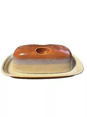 Mikasa Potters Art Country Cabin  Covered Butter Dish  PF 850 Ben Seibel Design • $15.99