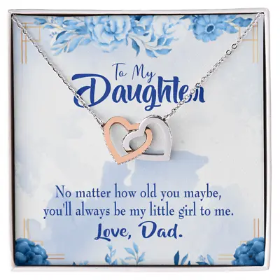 To My Daughter Daddy's Little Girl Inseparable Necklace • $59.95