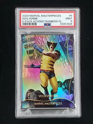 2020 Upper Deck Marvel Masterpieces Achievements Rainbow Wolverine #5 PSA 9 SP • $300