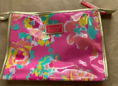 Lilly Pulitzer  Estee Lauder PVC  Floral Cosmetic Makeup Bag • $10.99