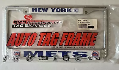 MLB Chrome License Plate Frame By Rico Industries -New York Mets. • $10