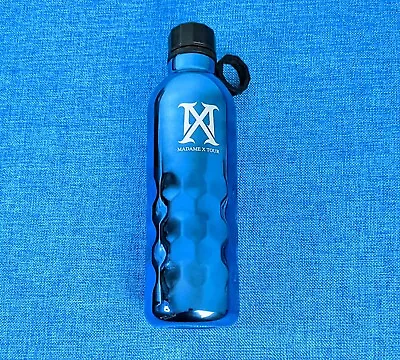 MADONNA MADAME X TOUR WATER BOTTLE BLUE METALLIC LIMITED VENUE MERCH Promo • $175