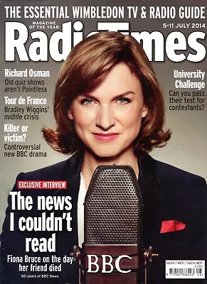 £2.75 • Buy Radio Times Fiona Bruce Bradley Wiggins Tour De France Damon Hill July 2014