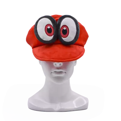 Red Super Mario Bros Odyssey Cappy Soft Plush Hat Cap Toys Birthday Xmas Gift • $11.99