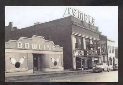 Real Photo East Jordan Michigan Bowling Alley Lanes Downtown Postcard Copy • $11.99