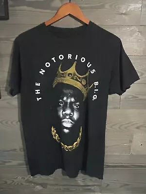 Notorious BIG  Brooklyn Mint T-Shirt Men’s Large Black Rap Music Soft Cotton • $33