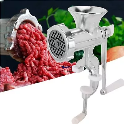 Heavy Duty Meat Mincer Grinder Manual Hand Operated Kitchen Beef Sausage Maker • £13.99