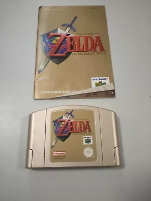The Legend Of Zelda Ocarina Of Time Nintendo 64 N64 Game And Manual PAL • $145.35