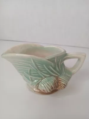 McCoy Pottery Acorn Small Pitcher.  Green. 5.5x3  • $12.99