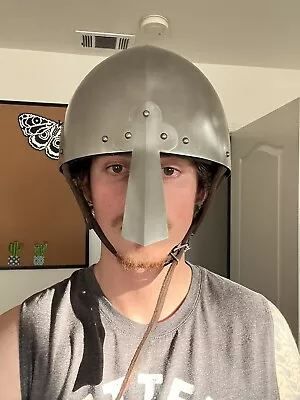 Medieval Norman Nasal Armor Helmet Larp/Reenactment Costume Viking Helmet • $300