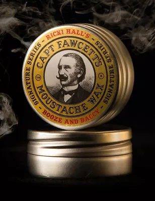£11 • Buy Captain Fawcett Ricki Hall Booze & Baccy Mens Moustache Wax Mustache Tash 15ml