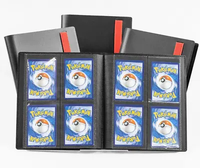 Trading Card Binder Folder Album Book Pokemon Cards Holder 20 Pages 160 Pockets • £6.99
