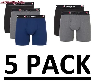 5 PACK - Champion Men's Boxer Briefs Shorts Underwear Size Medium Large XL XXL • $22.90
