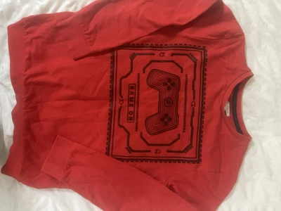 Boys Blue Zoo Red Gaming  Jumper Size 11-12 Years • £2.50