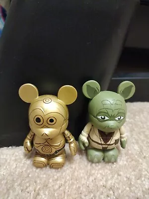 Disney Vinylmation 3  Star Wars  C3PO  Empire Strikes Back 2010 And Yoda • $22.99