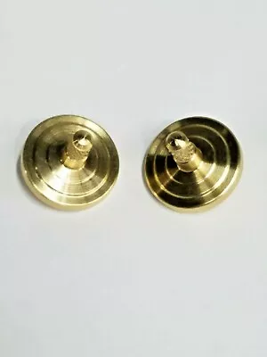 Two Metal Spinning Tops * Solid Brass * Made In The Usa* Free Shipping • $22.49