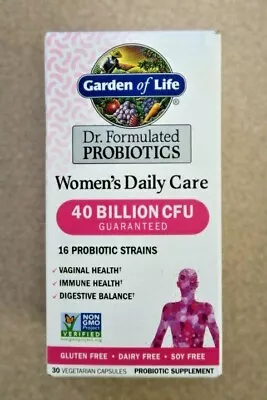 $16.99 • Buy Garden Of Life Women's Probiotics Daily Care Capsules, 40 Billion EXP: 01/2024^.