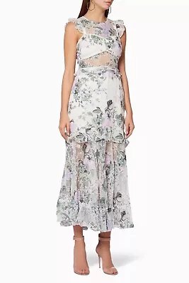 Alice McCall Lavender Floral-Print Oh So Lovely Dress Size AU12 • $120