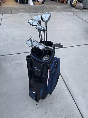 $129 • Buy Complete Set Womens Golf Clubs Graphite Woods Hippo Irons Adams Putter Bag Balls