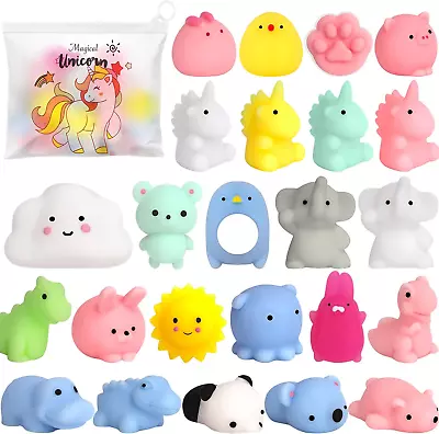 25Pcs Mochi Squishy Toys Mini Kawaii Squishies Animals With Storage Bag Party F • $11.56
