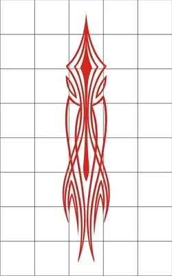 Pinstripe Decal Vinyl Stickers Motorcycle Car Truck Tank Fender Red Intricate • $4.95