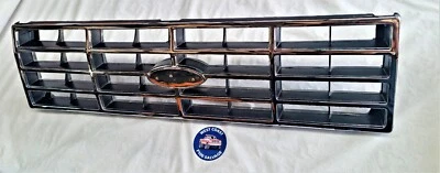 $211.90 • Buy Ford F100 Chrome And Black Grille 81 -86 Grill F100 F250 F350 Bronco