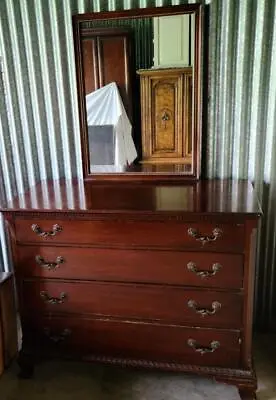 Beautiful Antique Drexel Dresser With Gorgeous Attached Mirror – VGC – SOLID • $299.99