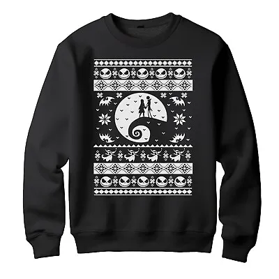 Night Before Christmas Ugly Sweater Nightmare Jack Christmas Sweater Xmas Jumper • £19.99