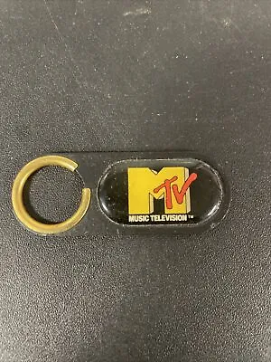 Vintage MTV Music Television Metal Keychain Keyring • $9