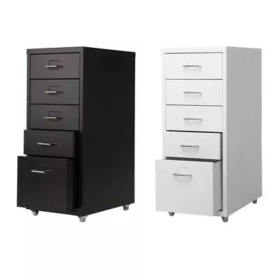 Office Metal Filing Cabinet Cupboard Drawer Unit On Castors 5/10 Drawers UK • £49.99