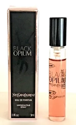 $15.95 • Buy Authentic New Yves Saint Laurent YSL Black Opium Eau De Parfum SAMPLE Spray 3 Ml
