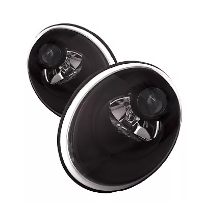 Headlights Set Pair Black Halogen Fits 2006-2010 Volkswagen Vw Beetle • $192.72