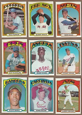 1972 Topps Baseball (395-525) * You Pick * Conditions Listed • $3.25