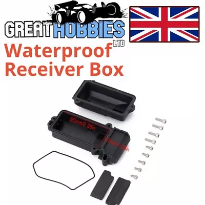 Waterproof RC Receiver Box For 1/10 Or 1/8 Cars Crawlers Universal Fit UK • £6.85