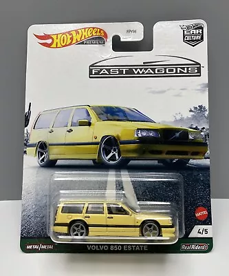 Hot Wheels Car Culture Fast Wagons - Volvo 850 Estate - Yellow • $9.99