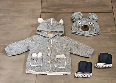 Baby Boy Clothes Bundle Winter Size 6-9 Months  • £7.99