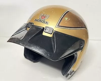 80’s Honda Goldwing Gold Open Face Helmet Vintage • $125