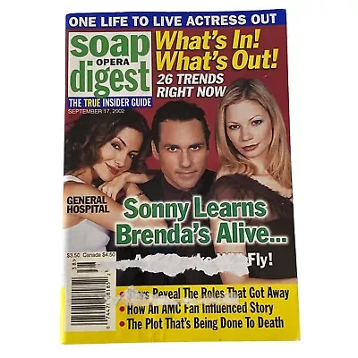 Soap Opera Digest Vanessa Marcil Maurice Benard Tamara Braun General Hospital • $13.69