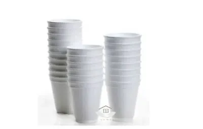 Dart Foam Cups Insulated Hot Or Cold Drinks Disposable Polystyrene Foam • £4.79