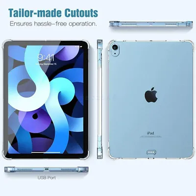$18.70 • Buy For IPad Air4 Transparent Four Corner Airbag Fall Protection Shell Pro11 Mini2