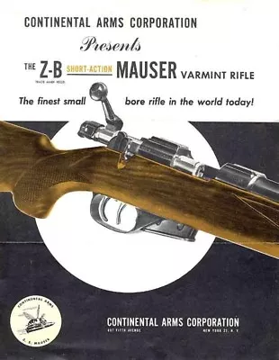 Mauser 1953 Z-B Varmint Flyer Continental Arms • $4.95