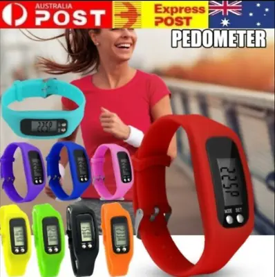 LCD Digital Pedometer Watch Walking Fitness Tracker Wristband Smart Pedometer • $9.39