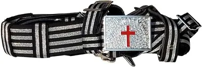 MASONIC KNIGHTS TEMPLAR Sword Belt &Buckle For Sir Knight SIZE Adjustable 36to50 • $54.98